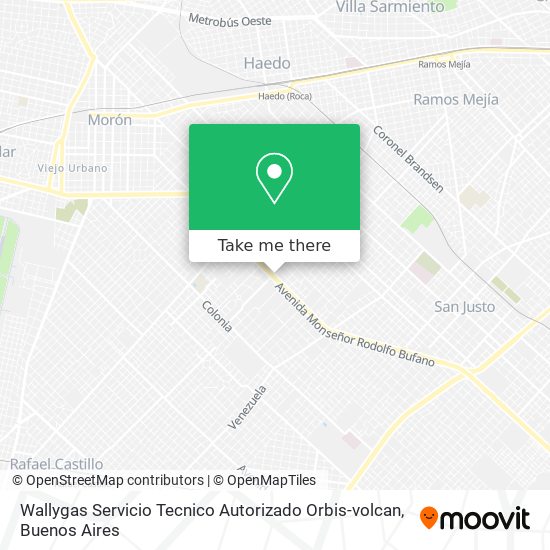 Wallygas Servicio Tecnico Autorizado Orbis-volcan map