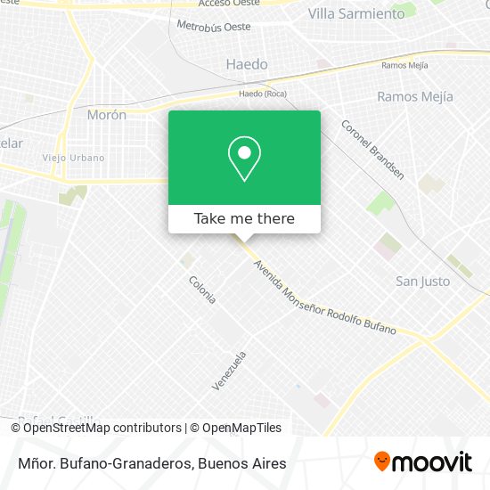 Mñor. Bufano-Granaderos map