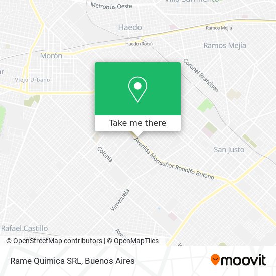 Mapa de Rame Quimica SRL