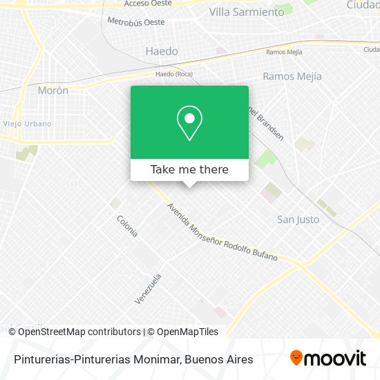 Mapa de Pinturerias-Pinturerias Monimar
