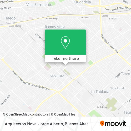 Mapa de Arquitectos-Noval Jorge Alberto