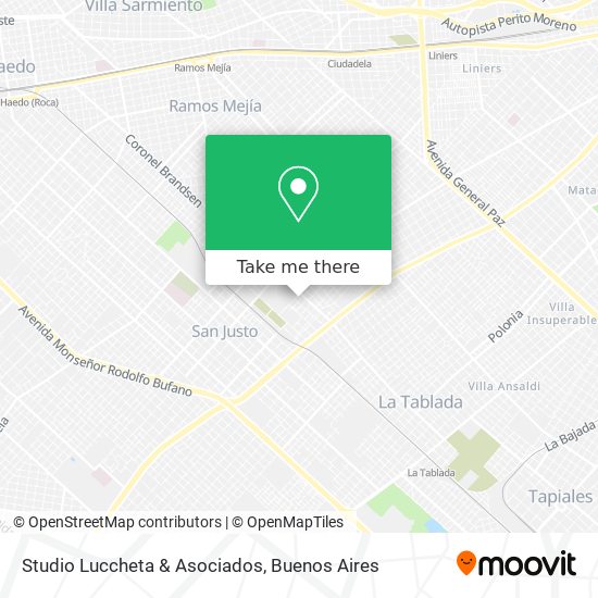 Mapa de Studio Luccheta & Asociados