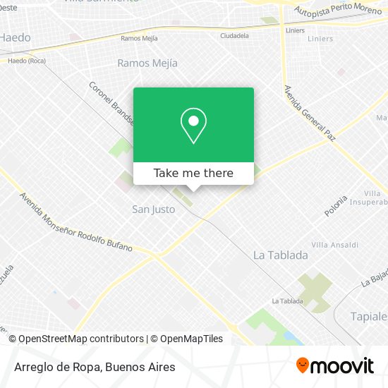 Arreglo de Ropa map