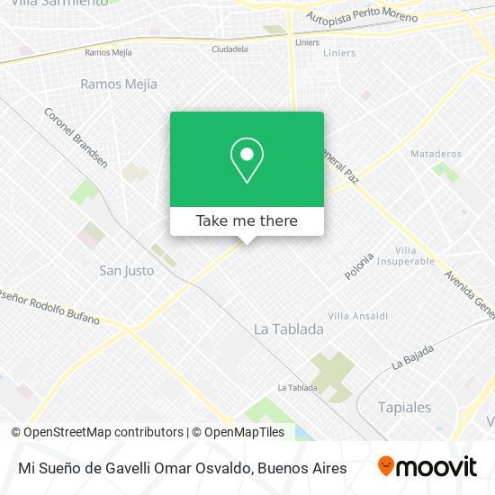 Mapa de Mi Sueño de Gavelli Omar Osvaldo