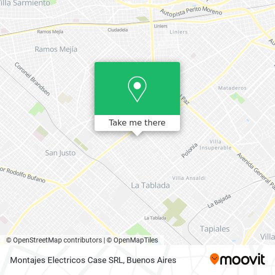 Mapa de Montajes Electricos Case SRL