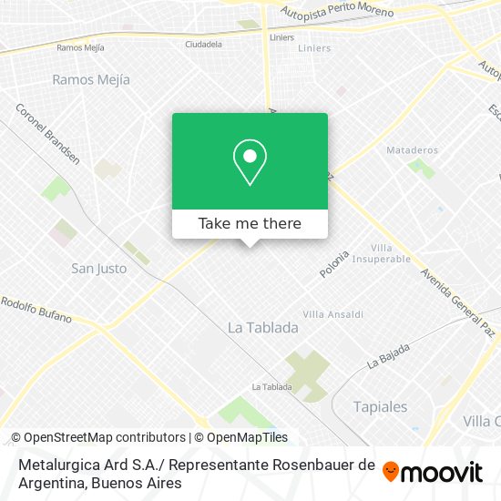 Metalurgica Ard S.A./ Representante Rosenbauer de Argentina map
