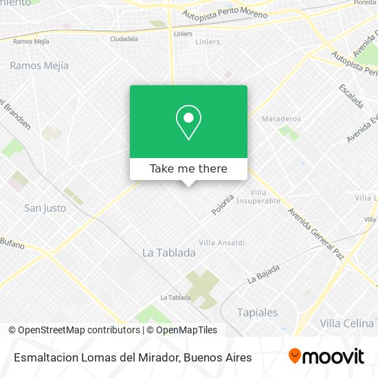 Esmaltacion Lomas del Mirador map