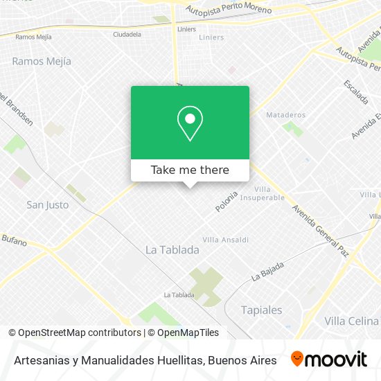 Mapa de Artesanias y Manualidades Huellitas