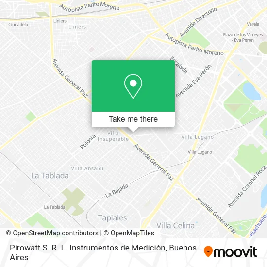 Mapa de Pirowatt S. R. L. Instrumentos de Medición