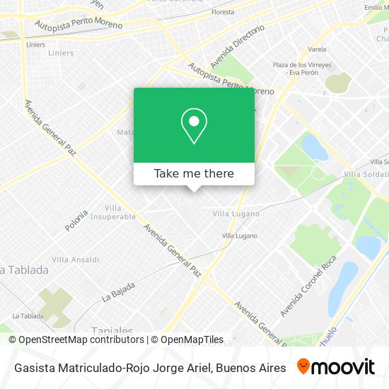 Gasista Matriculado-Rojo Jorge Ariel map