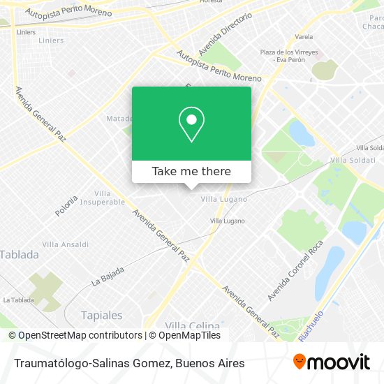 Traumatólogo-Salinas Gomez map