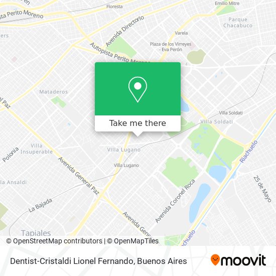 Dentist-Cristaldi Lionel Fernando map