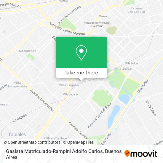 Gasista Matriculado-Rampini Adolfo Carlos map