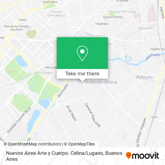 Nuevos Aires Arte y Cuerpo. Celina / Lugano map