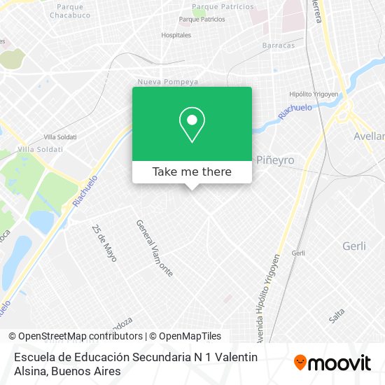 Escuela de Educación Secundaria N 1 Valentin Alsina map