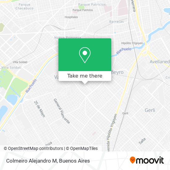 Colmeiro Alejandro M map