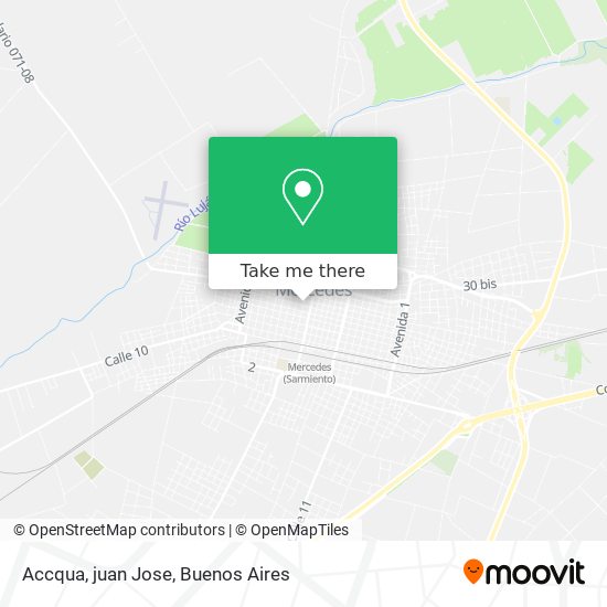 Accqua, juan Jose map