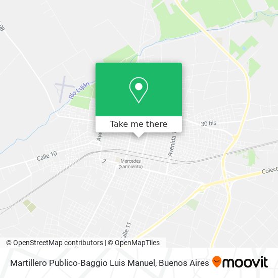 Mapa de Martillero Publico-Baggio Luis Manuel