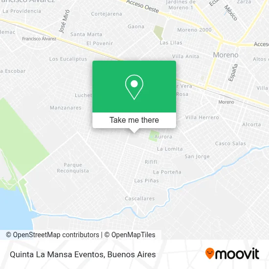 Quinta La Mansa Eventos map