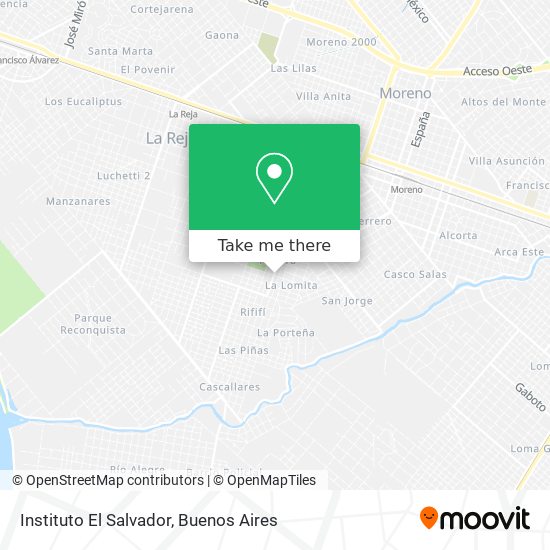 Instituto El Salvador map