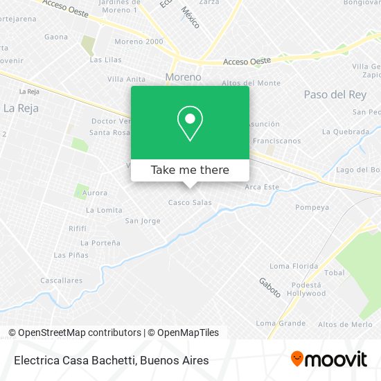Electrica Casa Bachetti map