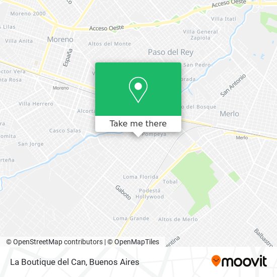 La Boutique del Can map