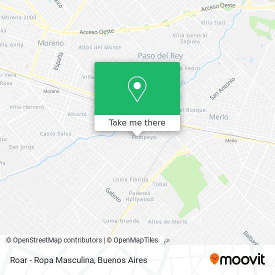 Roar - Ropa Masculina map