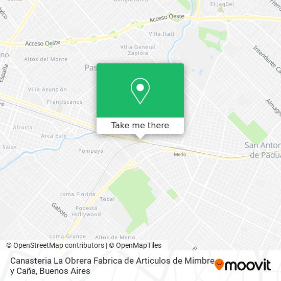 Canasteria La Obrera Fabrica de Articulos de Mimbre y Caña map