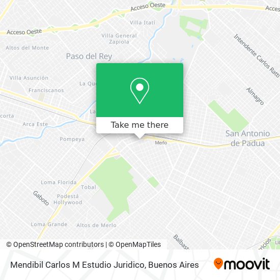 Mapa de Mendibil Carlos M Estudio Juridico