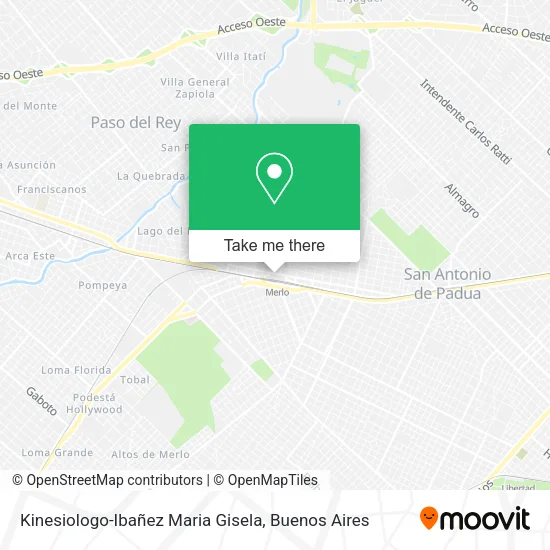 Mapa de Kinesiologo-Ibañez Maria Gisela