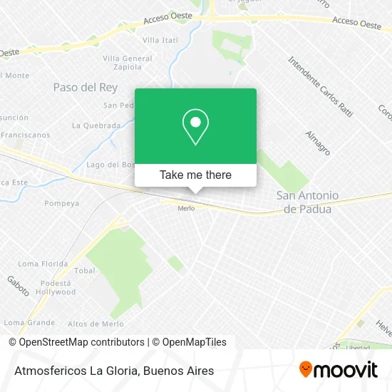 Mapa de Atmosfericos La Gloria