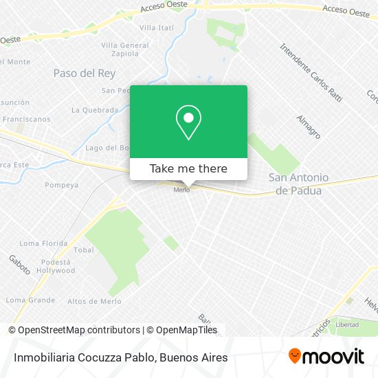 Inmobiliaria Cocuzza Pablo map