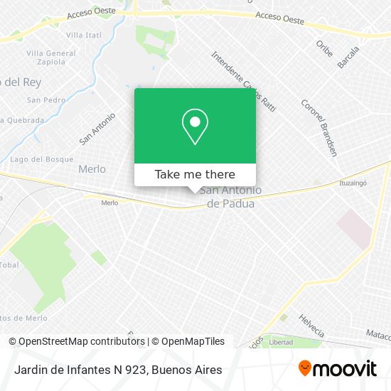 Jardin de Infantes N 923 map