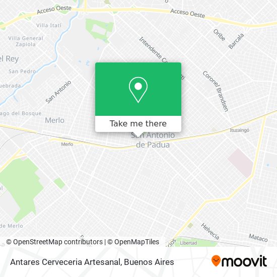 Antares Cerveceria Artesanal map