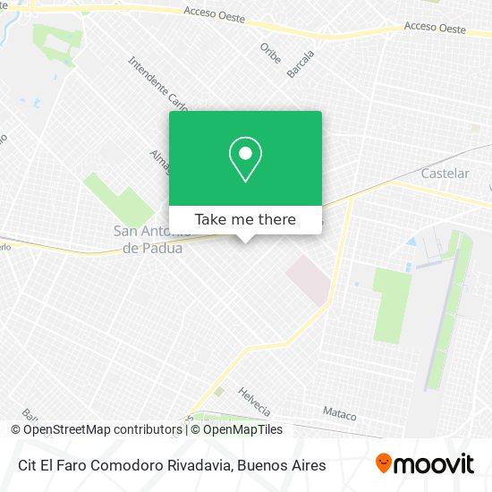 Mapa de Cit El Faro Comodoro Rivadavia