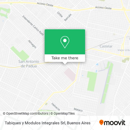 Tabiques y Modulos Integrales Srl map