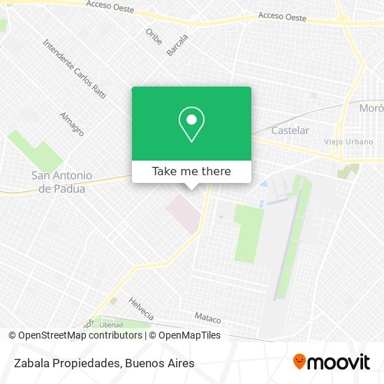 Zabala Propiedades map