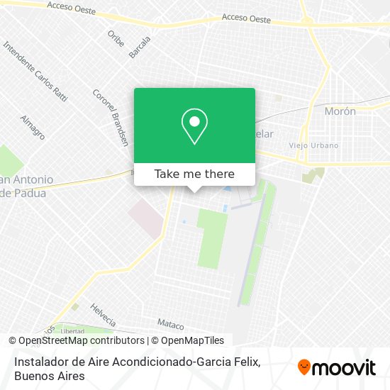 Mapa de Instalador de Aire Acondicionado-Garcia Felix