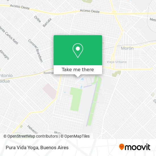 Mapa de Pura Vida Yoga