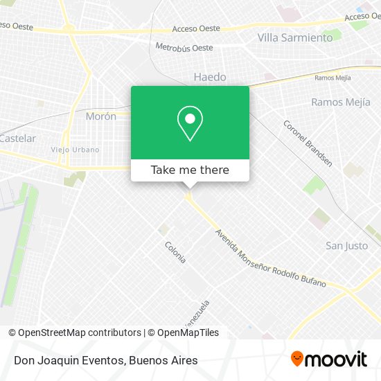 Don Joaquin Eventos map