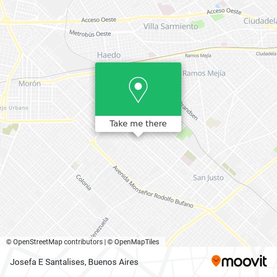 Mapa de Josefa E Santalises