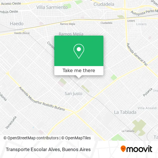 Transporte Escolar Alves map