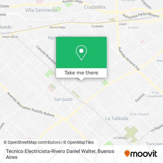 Mapa de Técnico Electricista-Rivero Daniel Walter