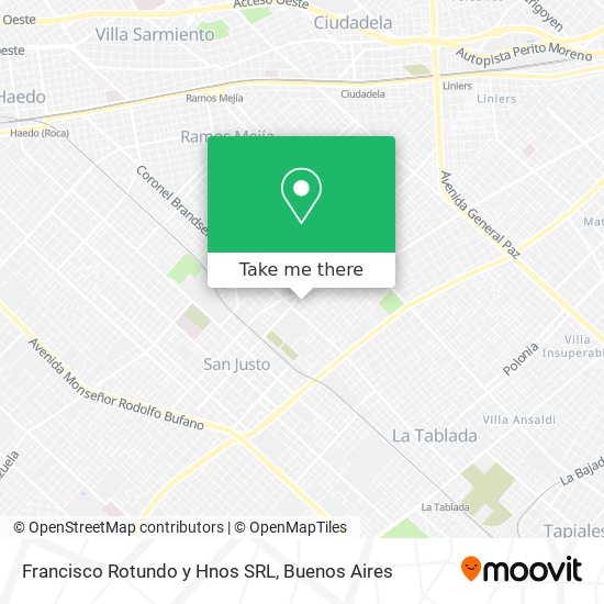 Mapa de Francisco Rotundo y Hnos SRL