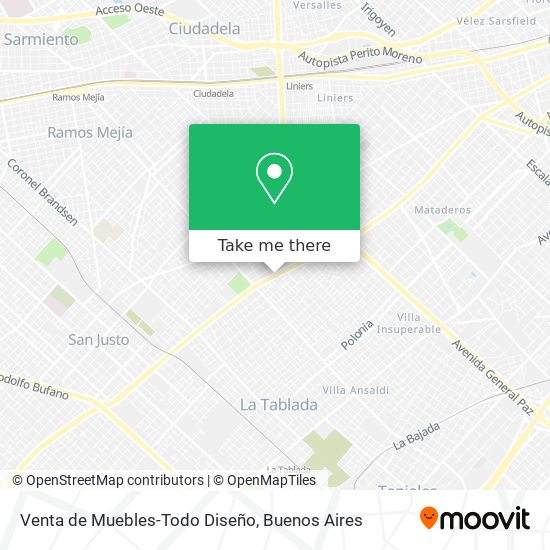 Mapa de Venta de Muebles-Todo Diseño