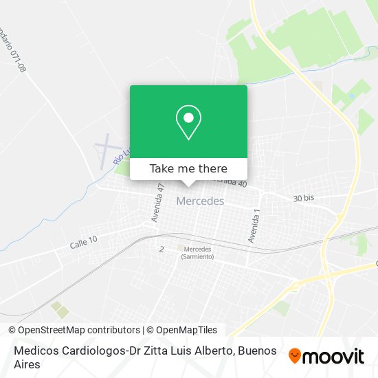 Medicos Cardiologos-Dr Zitta Luis Alberto map