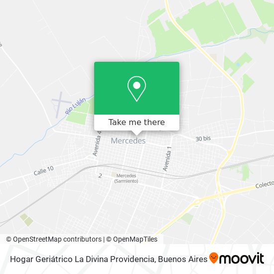 Hogar Geriátrico La Divina Providencia map