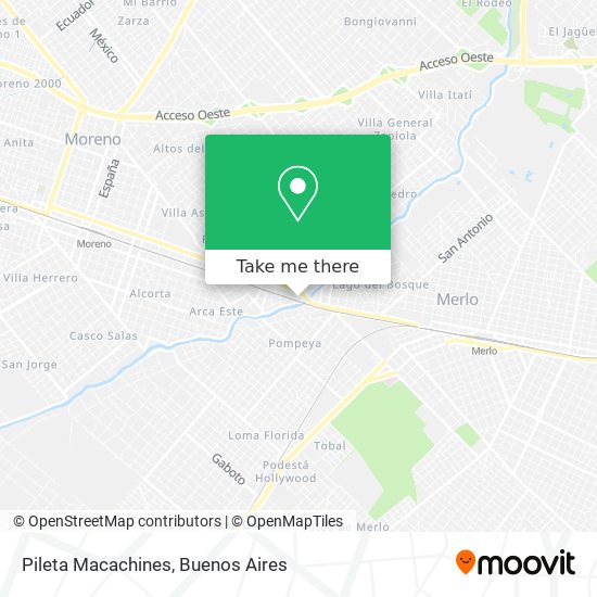 Pileta Macachines map