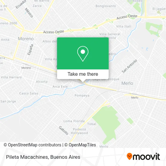 Pileta Macachines map