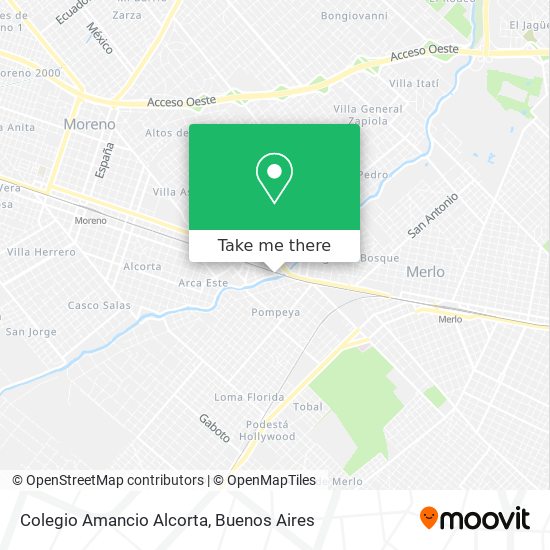 Mapa de Colegio Amancio Alcorta